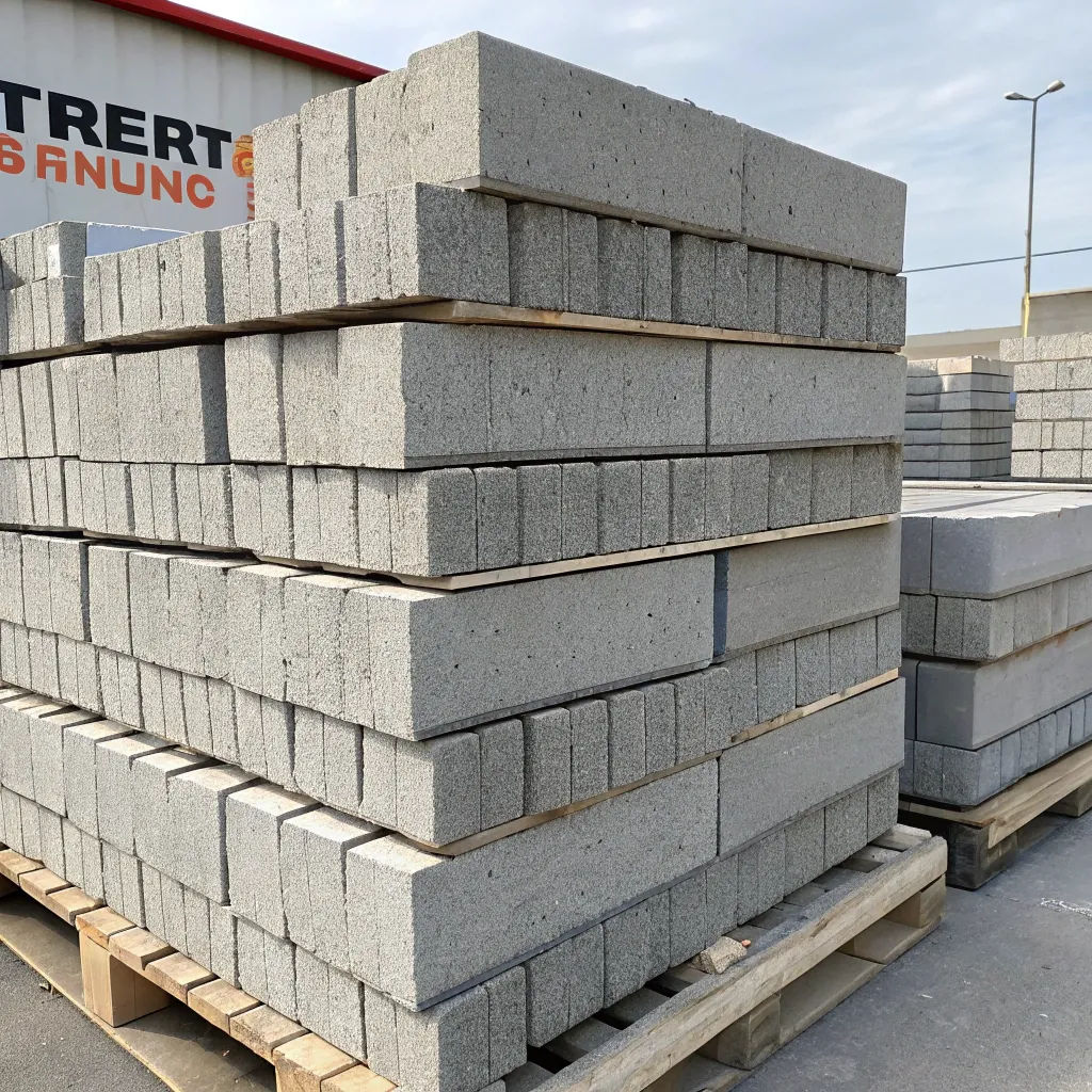 Stack of concrete blocks